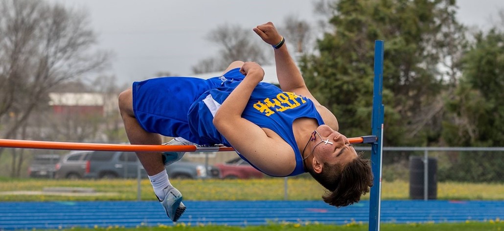 high jump athlete