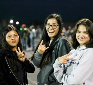 3 students outside